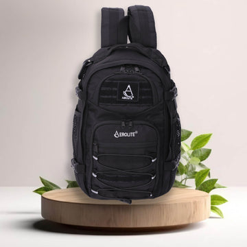 Aerolite 40x20x25 Ryanair Maximum Size Tactical Backpack Eco-Friendly Shower-Resistant Cabin Luggage Camping Hiking Trekking 20L Approved Travel Carry On Flight Rucksack with 10 Year Warranty - Aerolite UK